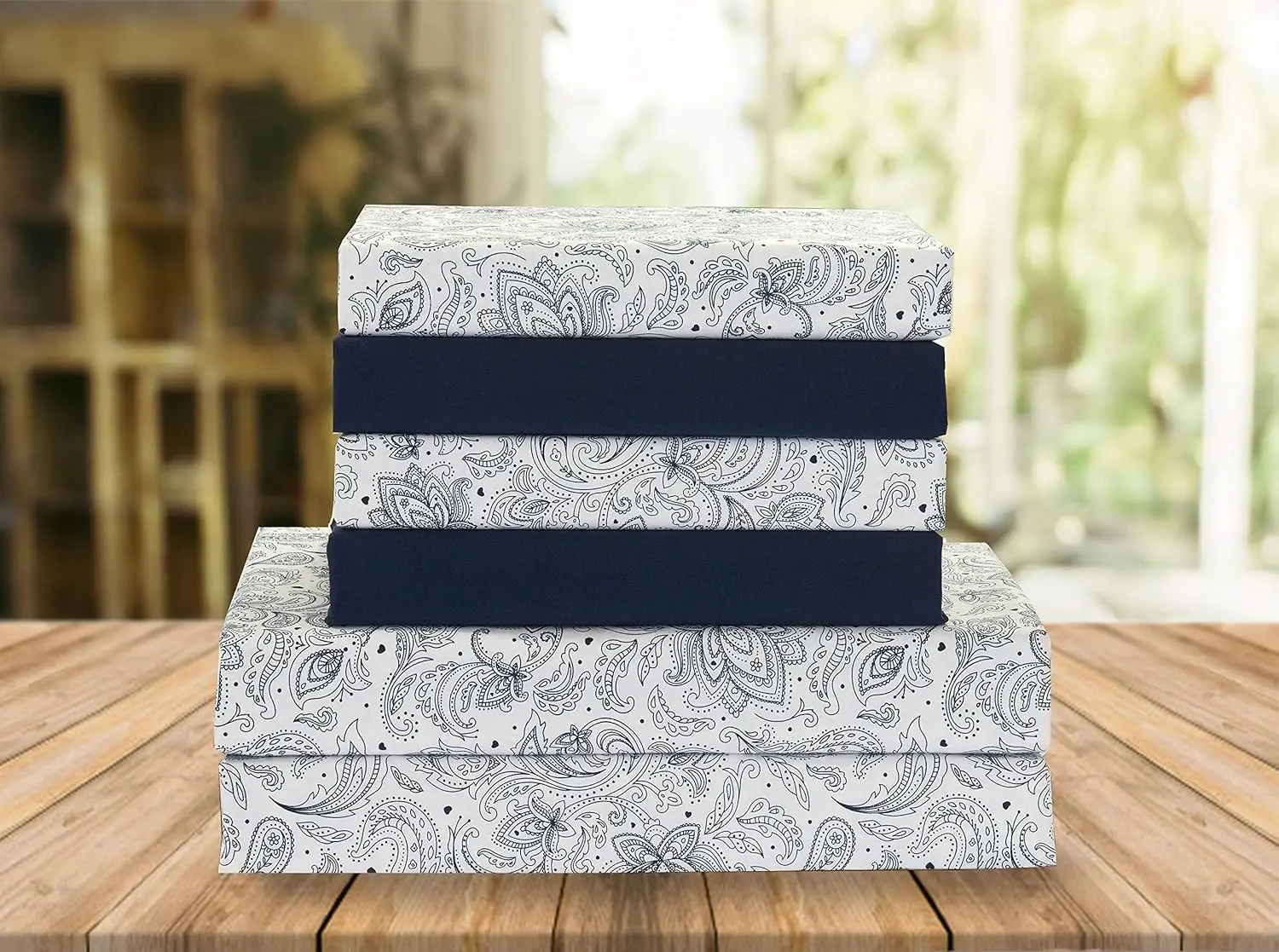 King Size Paisley Sheet Set - 6 Piece Microfiber Bedding with Deep Pocket, Wrinkle & Fade Resistant
King Size Paisley Sheet Set - 6 Piece Microfiber Bedding with Deep Pocket, Wrinkle & Fade Resistant
