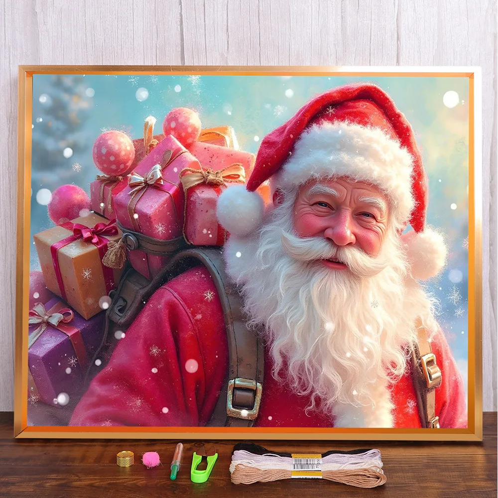 Cartoon Santa Claus Printed Canvas Cross-Stitch Complete Kit Embroidery Craft Painting Handicraft Hobby Mulina Counted Different
Cartoon Santa Claus Printed Canvas Cross-Stitch Complete Kit Embroidery Craft Painting Handicraft Hobby Mulina Counted Different