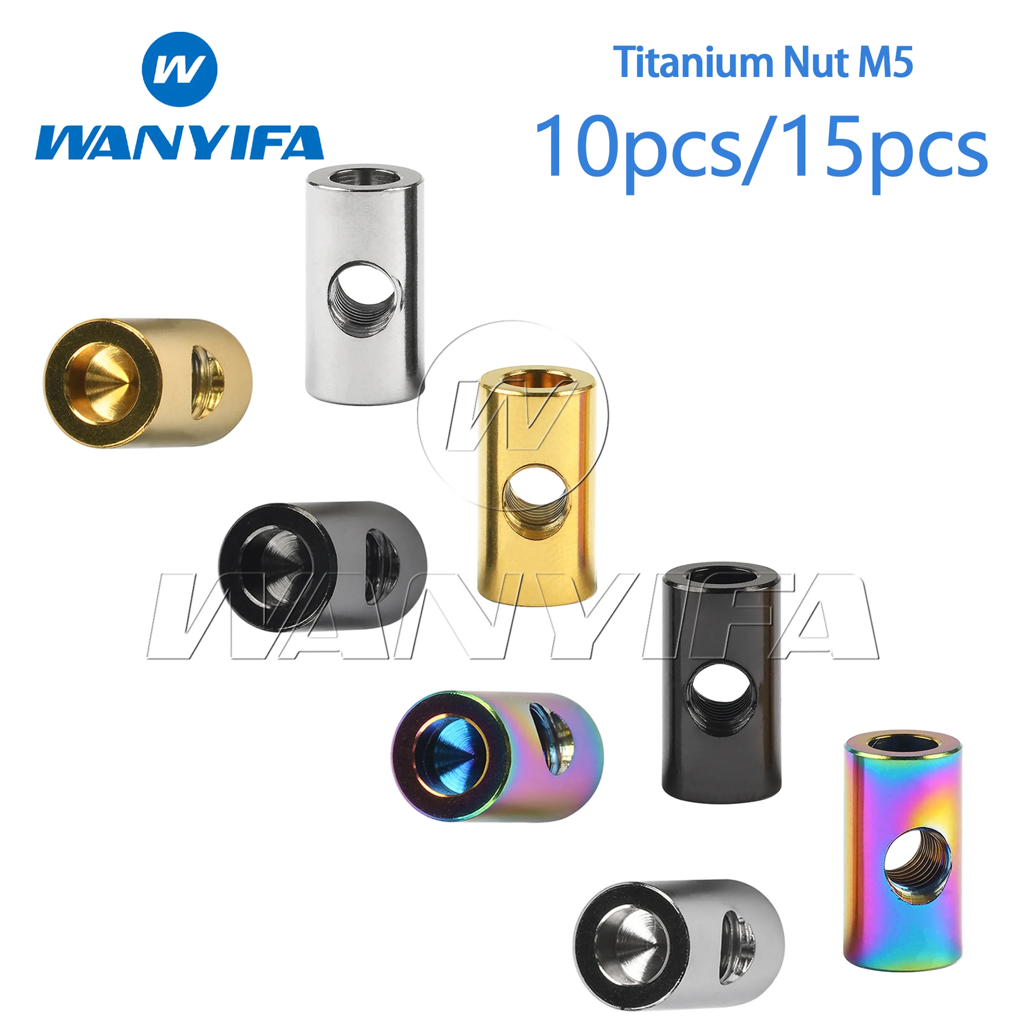 Wanyifa M5 Titanium Seatpost Clamp Cylinder Barrel Nut - MTB Bicycle Folding Bike Upgrade 10/15pcs
Wanyifa M5 Titanium Seatpost Clamp Cylinder Barrel Nut - MTB Bicycle Folding Bike Upgrade 10/15pcs