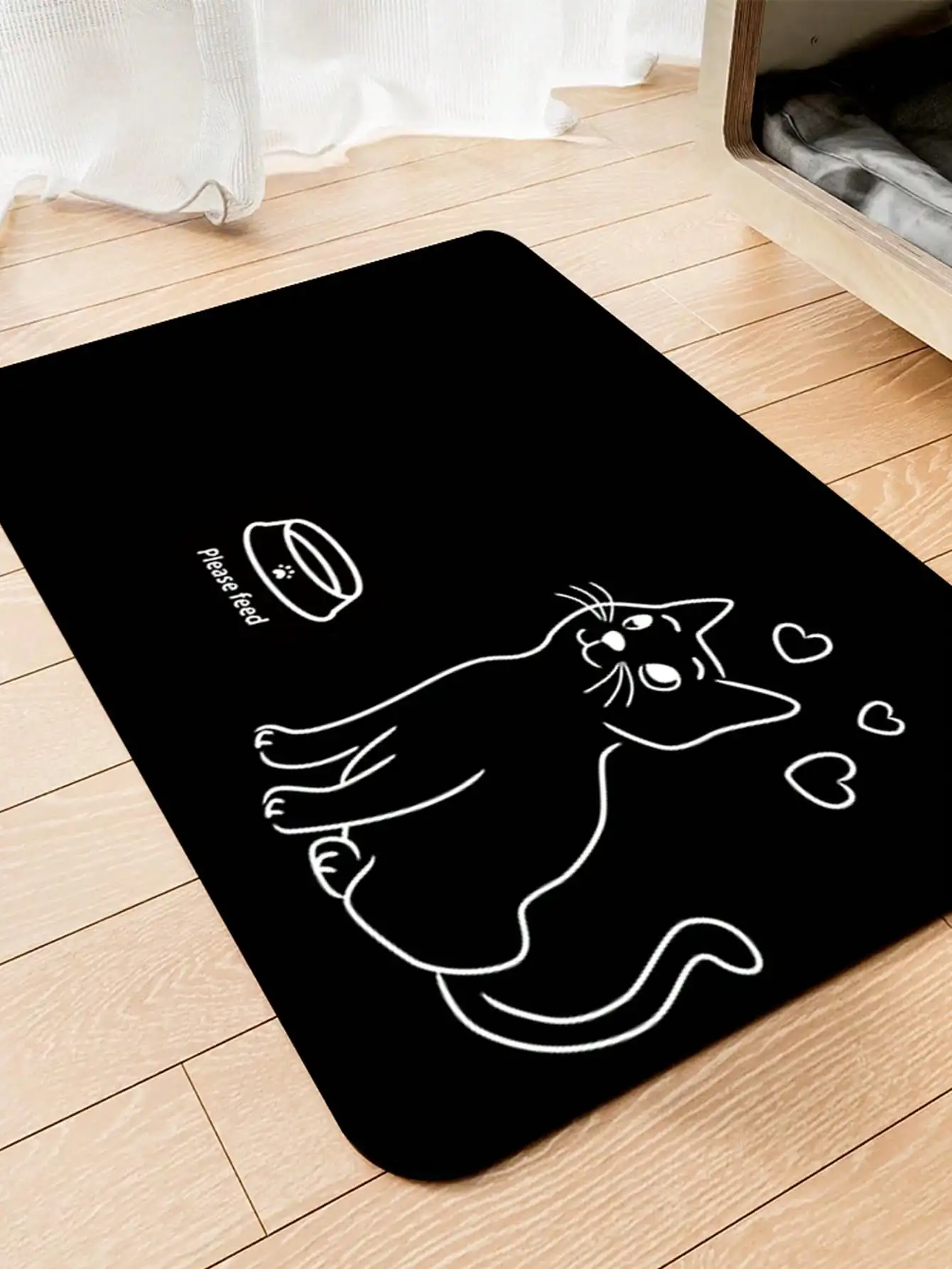 1pc Cat Feeding Mat, Pet Food And Water Bowl Mat Made Of PU Leather, Water-Absorbent Dog Mat, Stain-Resistant And Quick-Cleaning
1pc Cat Feeding Mat, Pet Food And Water Bowl Mat Made Of PU Leather, Water-Absorbent Dog Mat, Stain-Resistant And Quick-Cleaning