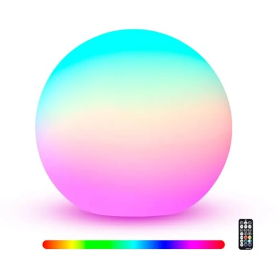 6-дюймовый светодиодный ночник-шар, 200 люмен, 16 RGB-цветов, с дистанционным управлением, настольная лампа, перезаряжаемая, в форме сферы, для создания атмосферного освещения
6-дюймовый светодиодный ночник-шар, 200 люмен, 16 RGB-цветов, с дистанционным управлением, настольная лампа, перезаряжаемая, в форме сферы, для создания атмосферного освещения