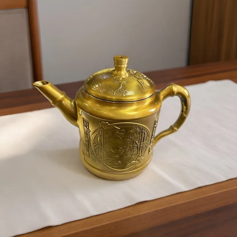 Brass Chinese-style Dragon and Phoenix , Ancient Craftwork, Handheld Teapot, Office Tea Accessory, Bronze Ornament
Brass Chinese-style Dragon and Phoenix , Ancient Craftwork, Handheld Teapot, Office Tea Accessory, Bronze Ornament