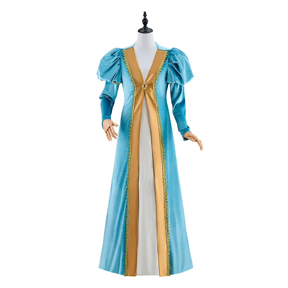 Tudor Queen Anne Boleyn Cosplay Costume Women Victorian Blue Dress Halloween Carnival Party Outfits
Tudor Queen Anne Boleyn Cosplay Costume Women Victorian Blue Dress Halloween Carnival Party Outfits