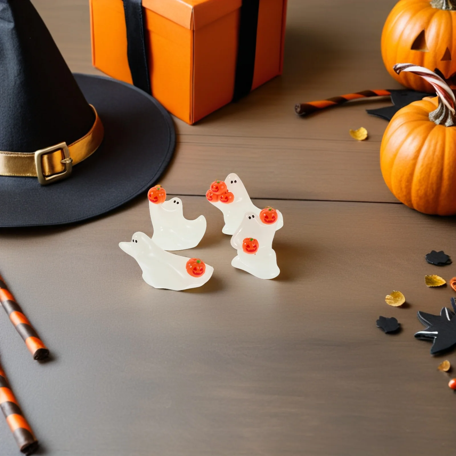 28Pcs Luminous Resin Ghost Pumpkin Miniatures Halloween Decorations Party Haunted House Small Glow Night Decor
28Pcs Luminous Resin Ghost Pumpkin Miniatures Halloween Decorations Party Haunted House Small Glow Night Decor
