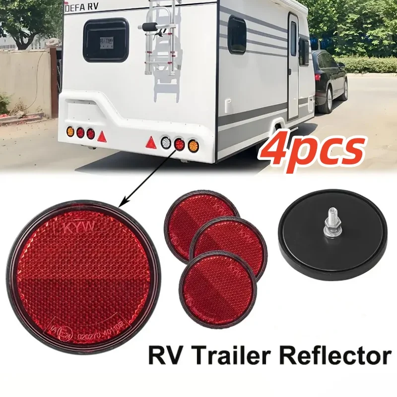 4pcs Reflector Red Round With Screw Trailer 60mm Reflector Side Light For Truck Caravan Car Motorhomes Exterior Accessories
4pcs Reflector Red Round With Screw Trailer 60mm Reflector Side Light For Truck Caravan Car Motorhomes Exterior Accessories
