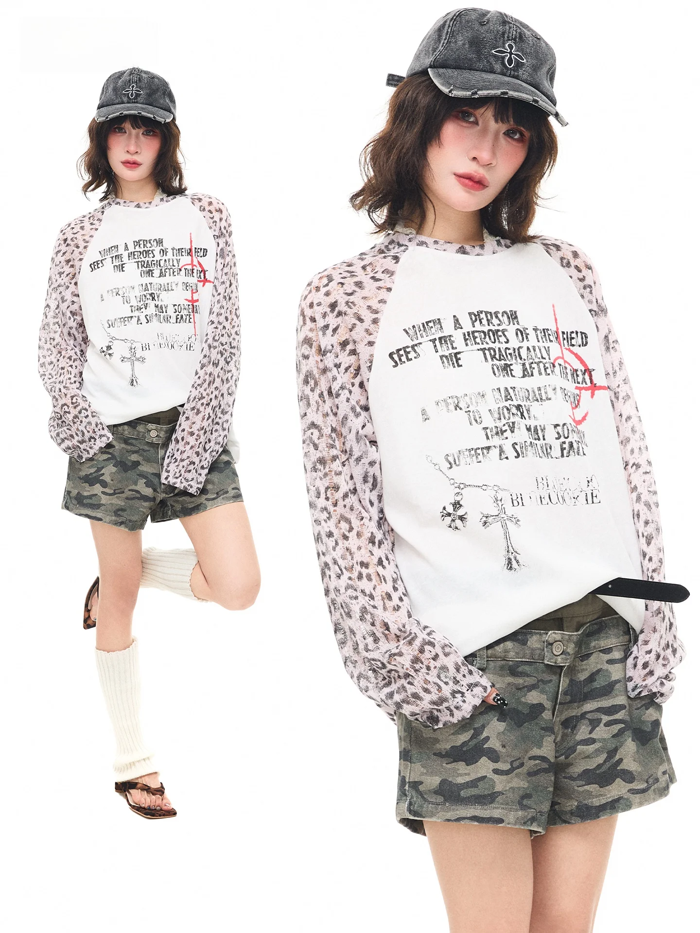 Sanowers American Retro Camouflage Hole Long Sleeve T-Shirt Women Summer Loose Versatile Thin Cover up Top Breathable Cotton ...
Sanowers American Retro Camouflage Hole Long Sleeve T-Shirt Women Summer Loose Versatile Thin Cover up Top Breathable Cotton ...