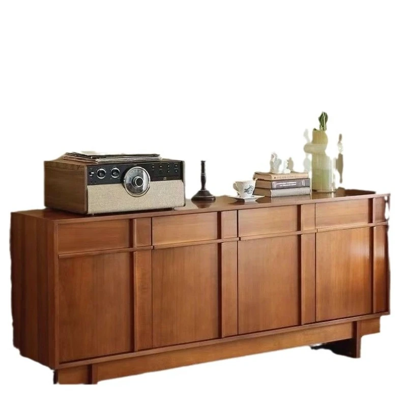 French retro solid wood dining side cabinet double door living room against the wall storage cabinet storage c
French retro solid wood dining side cabinet double door living room against the wall storage cabinet storage c