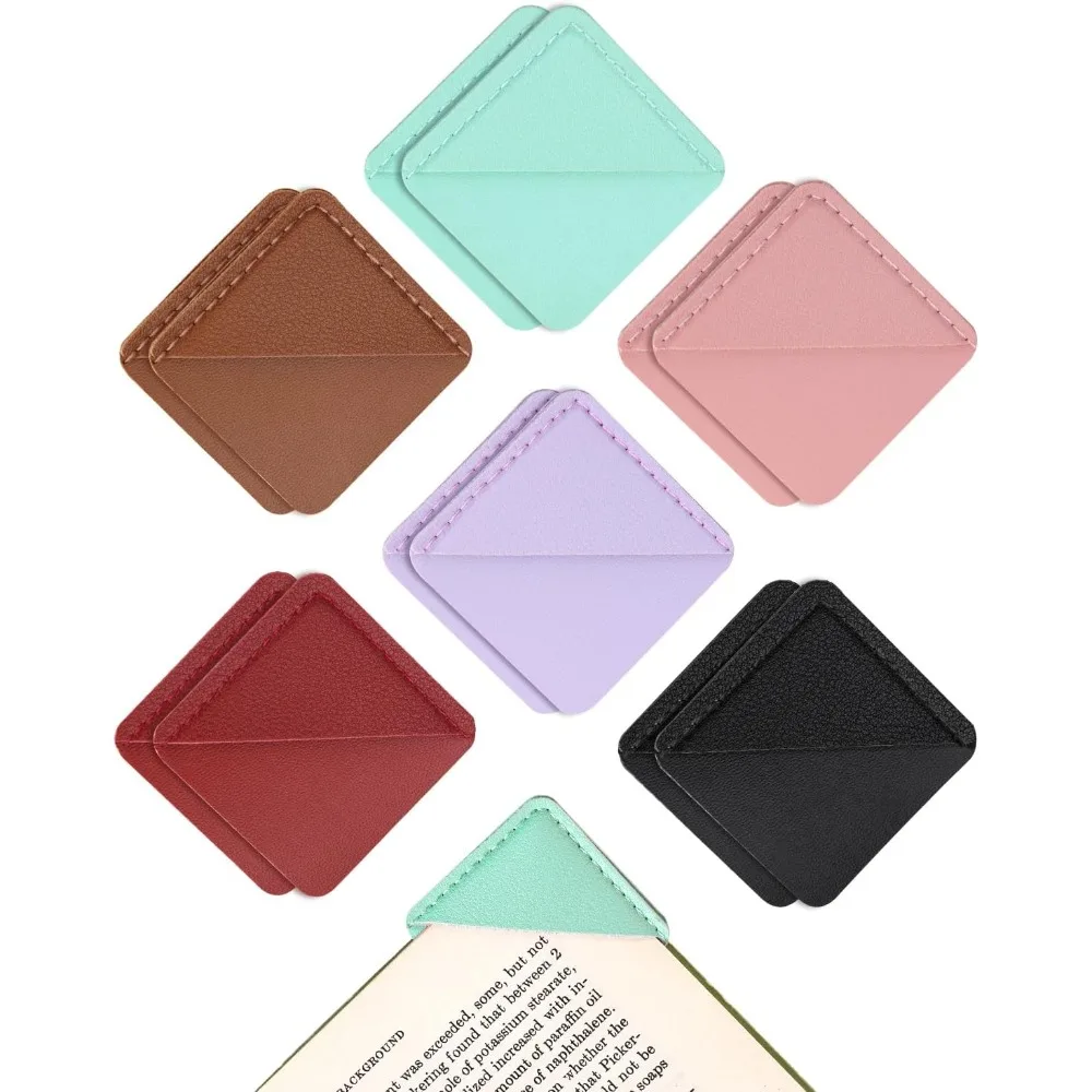 12 Pack Leather Square Bookmarks, Leather Corner Bookmark, Handmade PU Cute Square Page Book Marks, Stylish Reading Accessories
12 Pack Leather Square Bookmarks, Leather Corner Bookmark, Handmade PU Cute Square Page Book Marks, Stylish Reading Accessories