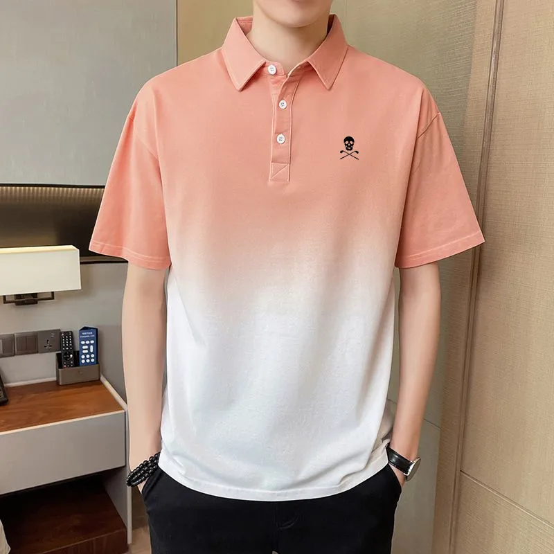 골프웨어 남성Classic Versatile Polo Shirt Gradient Color Trendy Brand Spring/Summer New Short sleeved Men's Casual Fashion Top명품골프웨어 남
골프웨어 남성Classic Versatile Polo Shirt Gradient Color Trendy Brand Spring/Summer New Short sleeved Men's Casual Fashion Top명품골프웨어 남