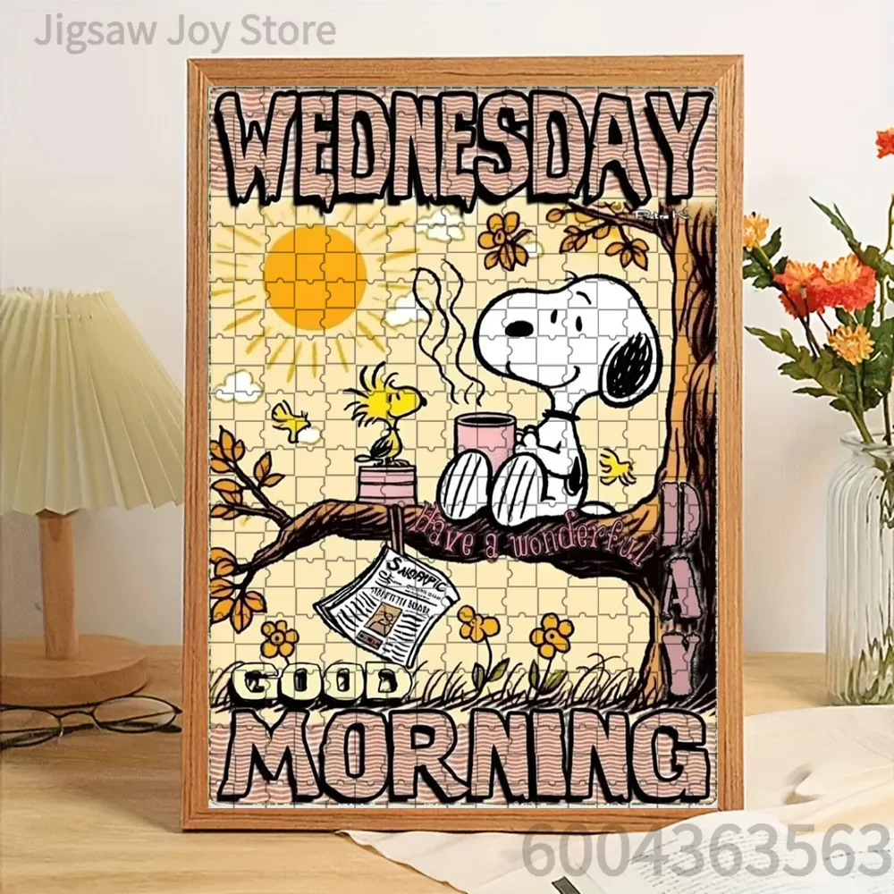 Paper Jigsaw Puzzle Snoopy Wednesday Good Morning Coffee on Tree Branch Artwork Brain Teaser
Paper Jigsaw Puzzle Snoopy Wednesday Good Morning Coffee on Tree Branch Artwork Brain Teaser
