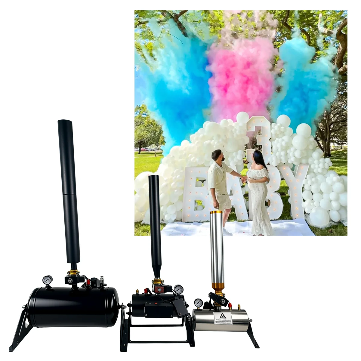 2pcs Mini Electrical Confetti Cannon Machine with Wireless Remote Control 150W Stainless Steel Body DJ Stage Gender Reveal Party
2pcs Mini Electrical Confetti Cannon Machine with Wireless Remote Control 150W Stainless Steel Body DJ Stage Gender Reveal Party