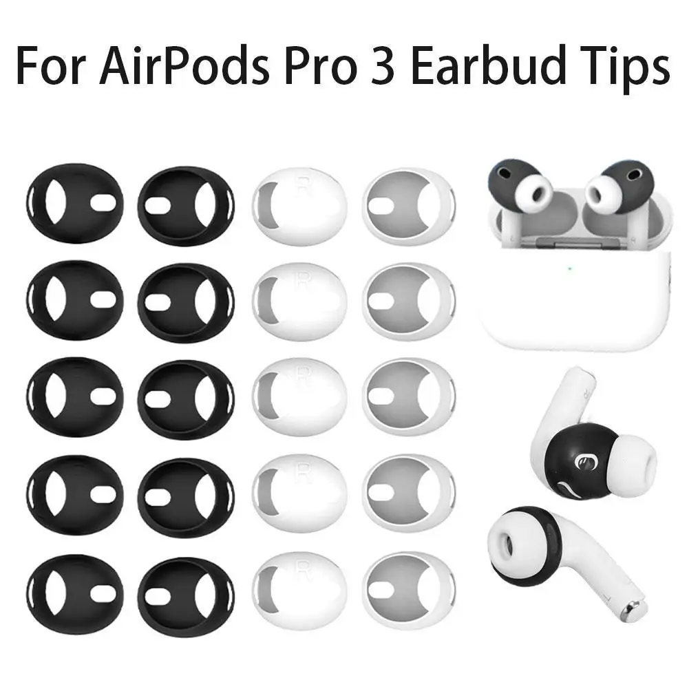 Silicone Ear Tips Cover For AirPods Pro 3 Anti-Slip Earbuds Covers Tip Detachable Ear Caps Hearphone Protector For Air Pods Pro3
Silicone Ear Tips Cover For AirPods Pro 3 Anti-Slip Earbuds Covers Tip Detachable Ear Caps Hearphone Protector For Air Pods Pro3