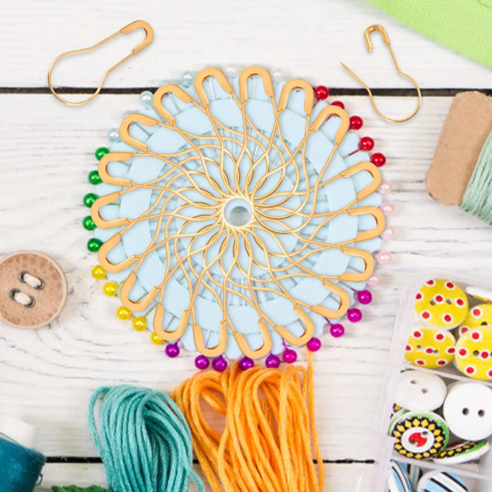 200Pcs Gourd Shape Safety Pins Multi-Functional Metal Pins for Clothing Tags Fixed DIY Craft Making Children Handmade Materials
200Pcs Gourd Shape Safety Pins Multi-Functional Metal Pins for Clothing Tags Fixed DIY Craft Making Children Handmade Materials