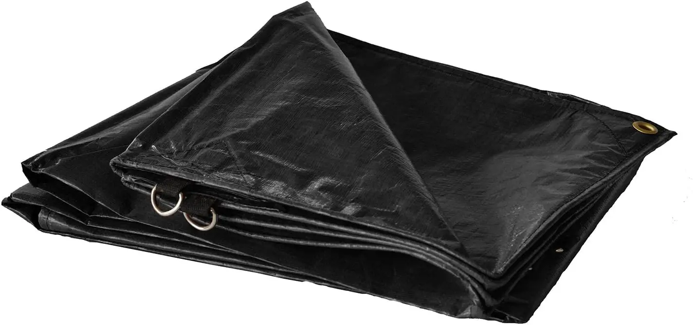Heavy Duty Truck Tarp 10x12ft, Black, Waterproof & Tear Resistant
Heavy Duty Truck Tarp 10x12ft, Black, Waterproof & Tear Resistant