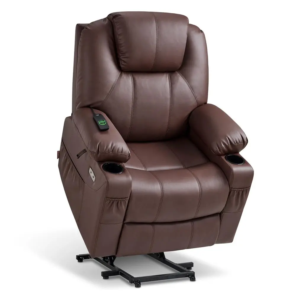 Electric Power Lift Recliner Chair Sofa with Massage and Heat for Elderly, 3 Positions, 2 Side Pockets, and Cup Holders, USB Po
Electric Power Lift Recliner Chair Sofa with Massage and Heat for Elderly, 3 Positions, 2 Side Pockets, and Cup Holders, USB Po