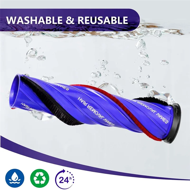 A86I-Brush Roller For Dyson Anti-Tangle Vacuum Head, Reduces Hair Wrapping Restores Suction Power
A86I-Brush Roller For Dyson Anti-Tangle Vacuum Head, Reduces Hair Wrapping Restores Suction Power