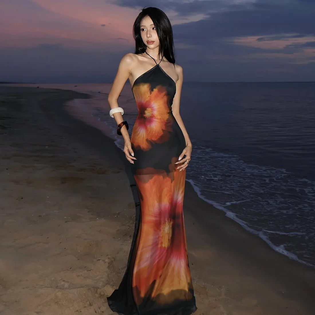 Weird Puss Beach Vacation Dress Women See Through Flower Print Halter Backless Bandage Sleeveless Party Club Stretch Bodycon
Weird Puss Beach Vacation Dress Women See Through Flower Print Halter Backless Bandage Sleeveless Party Club Stretch Bodycon
