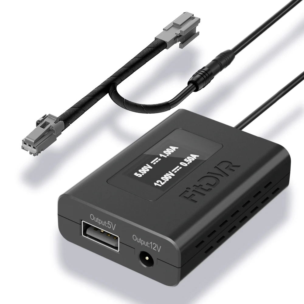 FitDVR Dash Cam Power Adapter (3-Pin) for Ford Ranger 2019-2023 and Escape 2013-2020 with Auto-dimming Rearview Mirror, D3-040
FitDVR Dash Cam Power Adapter (3-Pin) for Ford Ranger 2019-2023 and Escape 2013-2020 with Auto-dimming Rearview Mirror, D3-040