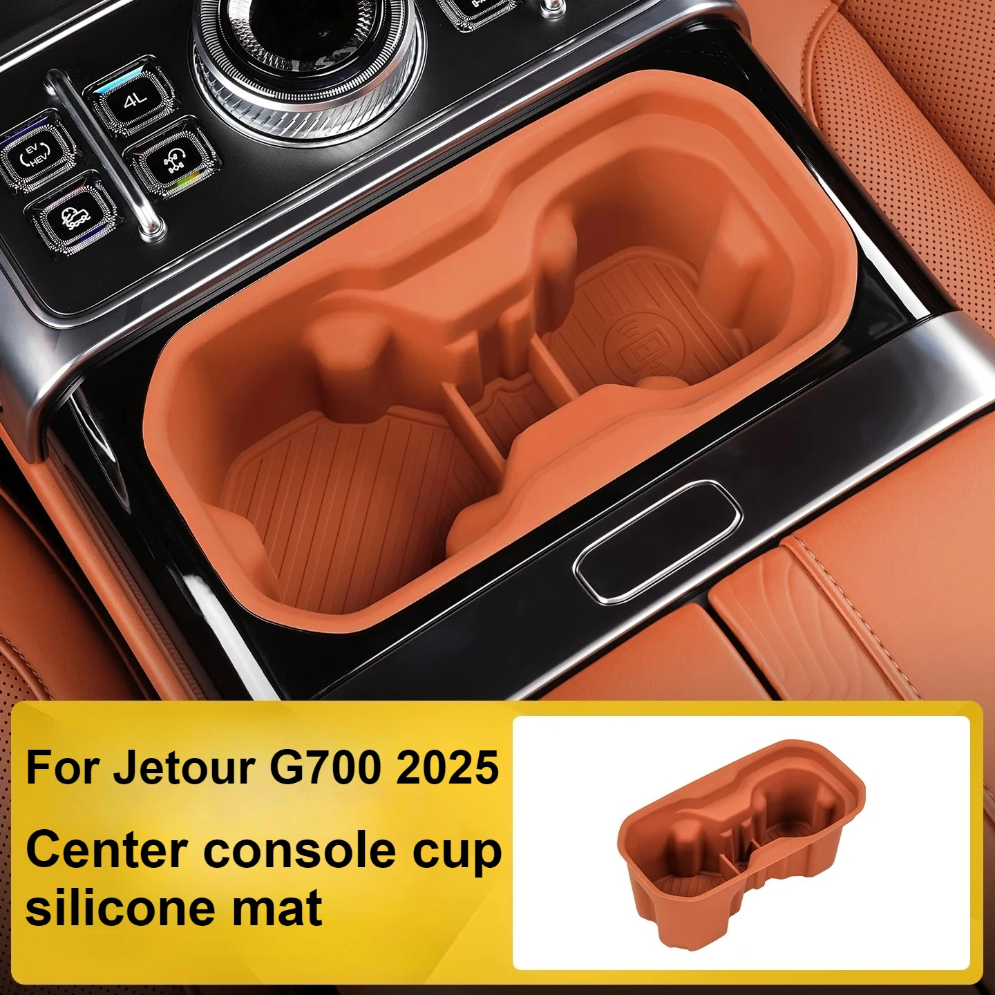 For Jetour G700 2025 Central Control Cup Silicone Mat Cup Holder Storage Box Non-Slip Mat Interior Modification Accessories
For Jetour G700 2025 Central Control Cup Silicone Mat Cup Holder Storage Box Non-Slip Mat Interior Modification Accessories