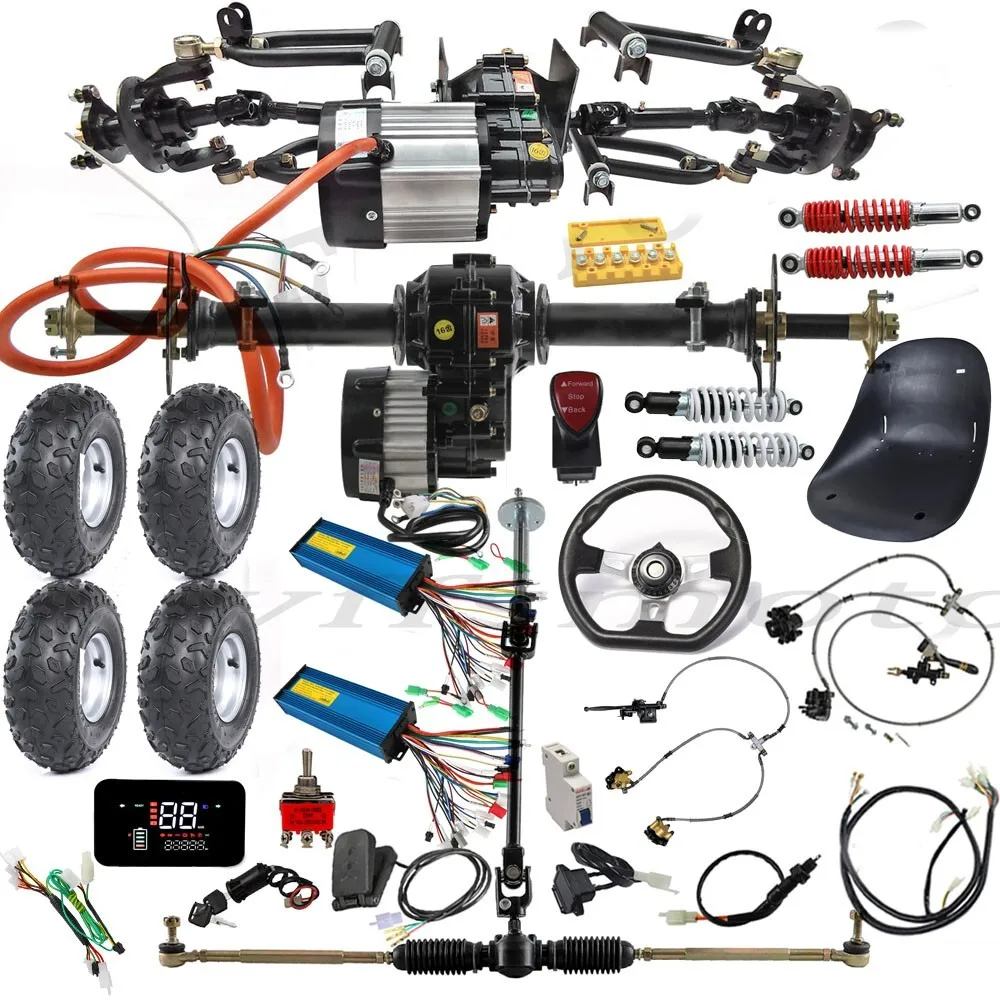 Go Kart Quad Front Drive Shaft Axle 34''Rear 1500W Differential Motor 6'' Wheels for ATV Go Kart
Go Kart Quad Front Drive Shaft Axle 34''Rear 1500W Differential Motor 6'' Wheels for ATV Go Kart