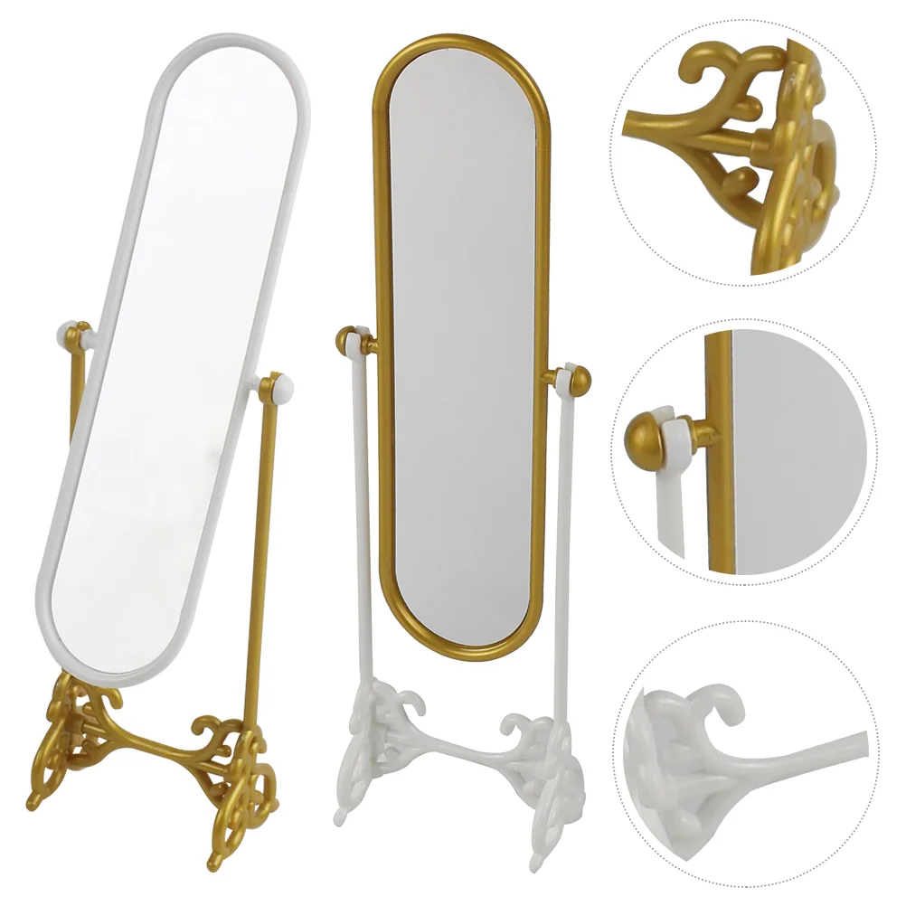 2 Pcs Mirror House Scene Adornment Mini Accessory Decor Mirrors Vanity Simulation Plastic Miniature Adjustable Child
2 Pcs Mirror House Scene Adornment Mini Accessory Decor Mirrors Vanity Simulation Plastic Miniature Adjustable Child