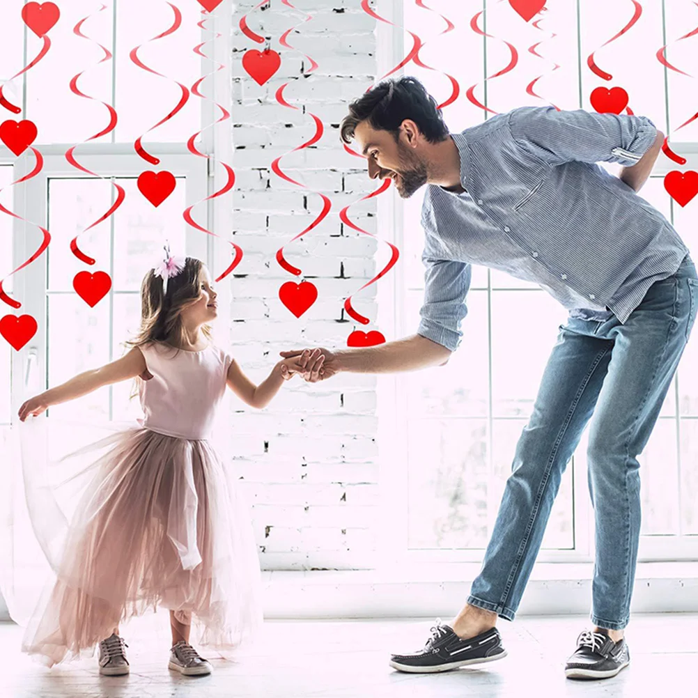 18Pcs Valentine's Day Swirl Heart Spiral Hanging Ornament Romantic Festival Party Home Decoration Heart Spiral Pendant
18Pcs Valentine's Day Swirl Heart Spiral Hanging Ornament Romantic Festival Party Home Decoration Heart Spiral Pendant