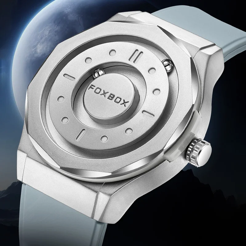 FOXBOX модные мужские часы водонепроницаемые спортивные кварцевые часы с магнитным стальным шариком деловые мужские часы из нержавеющей стали
FOXBOX модные мужские часы водонепроницаемые спортивные кварцевые часы с магнитным стальным шариком деловые мужские часы из нержавеющей стали