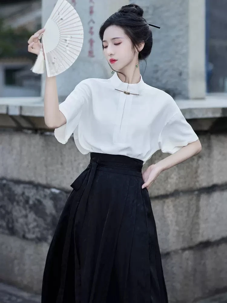 New Chinese Style Women's Summer Outfit 2026 Embroidered Half Skirt Hanfu Daily Shirt Matching High Quality Cotton Polyester ...
New Chinese Style Women's Summer Outfit 2026 Embroidered Half Skirt Hanfu Daily Shirt Matching High Quality Cotton Polyester ...