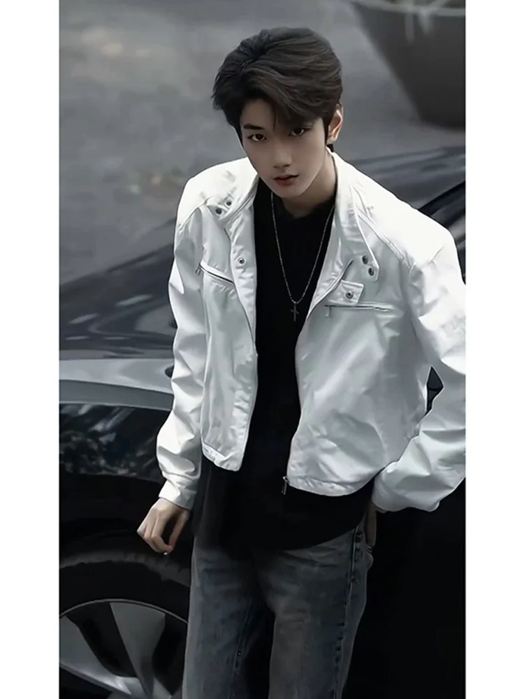 Cleanfit American Sle ort oulder Pad Men's Jaet Spring Autumn Trendy Motorcycle Stand Collar Windproof Faionable
Cleanfit American Sle ort oulder Pad Men's Jaet Spring Autumn Trendy Motorcycle Stand Collar Windproof Faionable