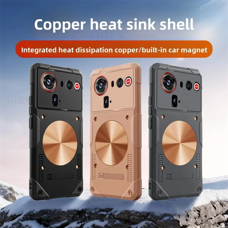 For ZTE nubia Z80 Ultra Hard Silicone Heat Dissipation Copper Case Nubia Z70 Z70S Z80 Ultra Heavy Duty Protector Magnetic Cover
For ZTE nubia Z80 Ultra Hard Silicone Heat Dissipation Copper Case Nubia Z70 Z70S Z80 Ultra Heavy Duty Protector Magnetic Cover