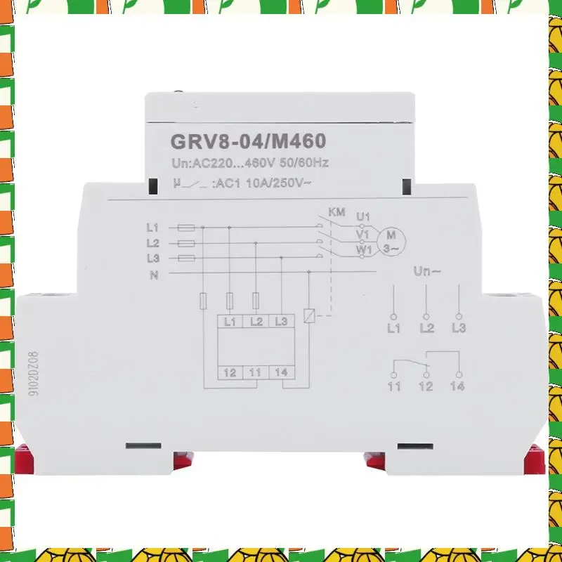 Профессиональный инструмент 3X GRV8-04 M460, 3-фазное реле контроля напряжения, последовательность фаз, защита от сбоя фазы, реле контроля напряжения
Профессиональный инструмент 3X GRV8-04 M460, 3-фазное реле контроля напряжения, последовательность фаз, защита от сбоя фазы, реле контроля напряжения