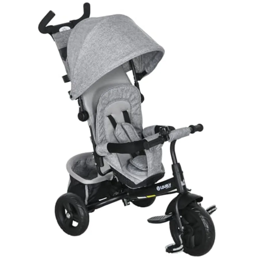 6 in 1 Trike Tricycle Pedal Push Bike w/Push Handle Removable Canopy 5-point Safety Belt Storage Cushion Footrest Brake
6 in 1 Trike Tricycle Pedal Push Bike w/Push Handle Removable Canopy 5-point Safety Belt Storage Cushion Footrest Brake