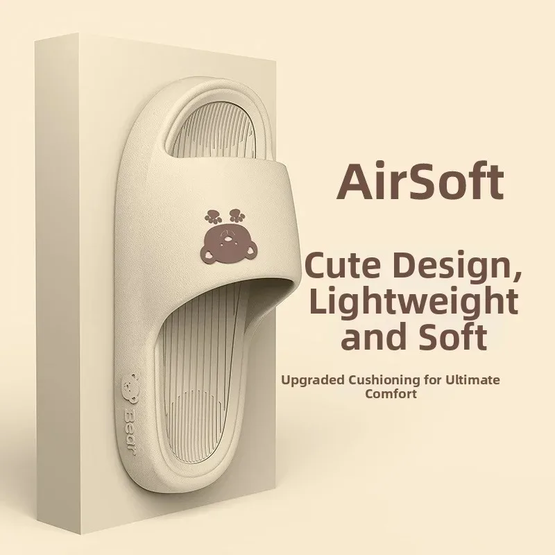 Cute Cartoon EVA Bear Slippers Women Men Non Slip Bathroom Shower Sandals Soft Comfortable Indoor Outdoor Summer Casual Footwear
Cute Cartoon EVA Bear Slippers Women Men Non Slip Bathroom Shower Sandals Soft Comfortable Indoor Outdoor Summer Casual Footwear