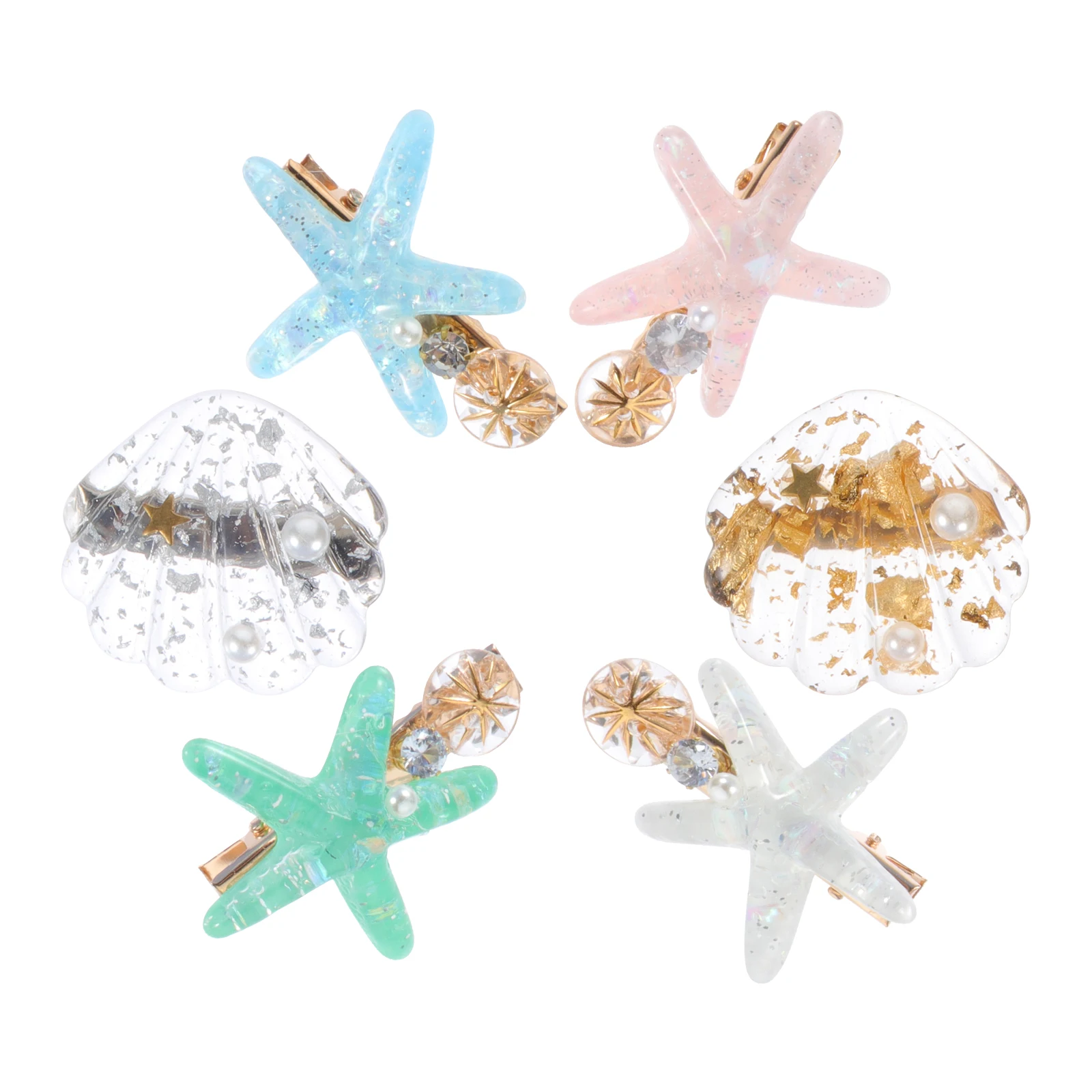 6 Pcs Shell Hair Clip for Hairpins Girl Accessories Clips Seashell Women Decorative Wedding Bride
6 Pcs Shell Hair Clip for Hairpins Girl Accessories Clips Seashell Women Decorative Wedding Bride