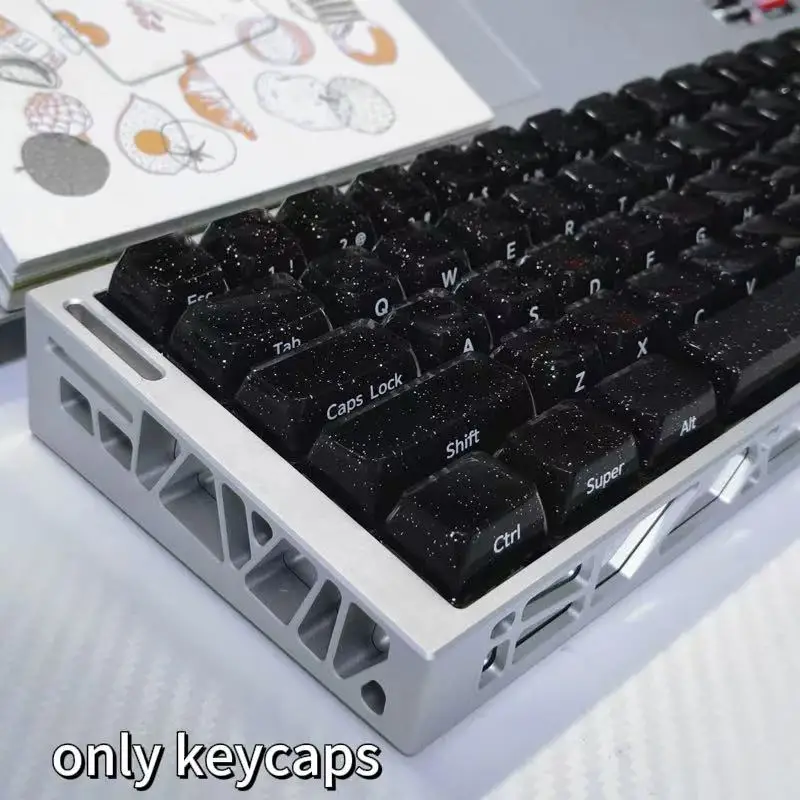 136 Jelly Black Side-Printed Keycaps, OEM Height
136 Jelly Black Side-Printed Keycaps, OEM Height
