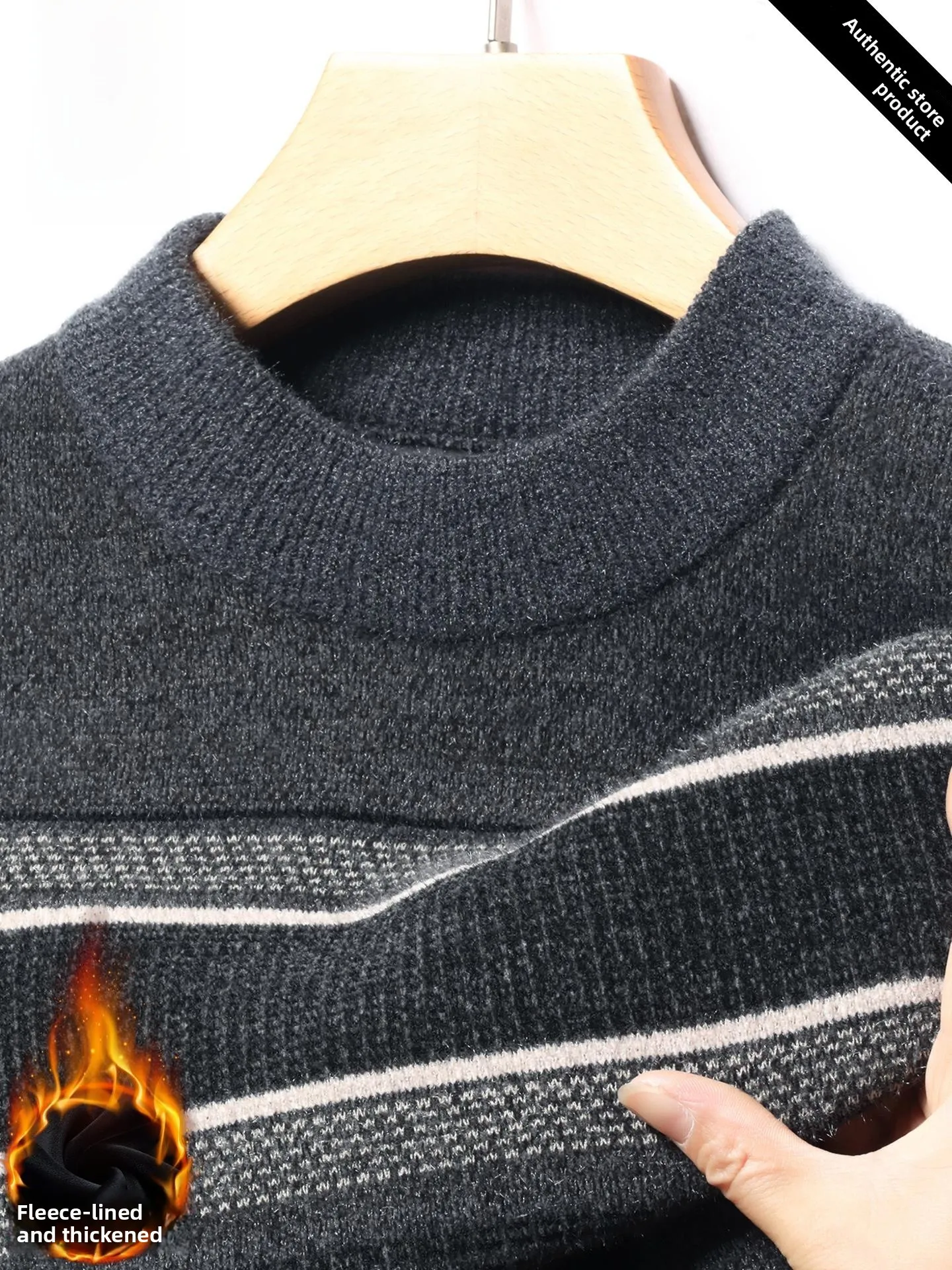 Men's f High Collar One-Piece Fce Knitwear Autumn Winter Warm Top Thiened Inner Wear Base Layer Knitted irt
Men's f High Collar One-Piece Fce Knitwear Autumn Winter Warm Top Thiened Inner Wear Base Layer Knitted irt