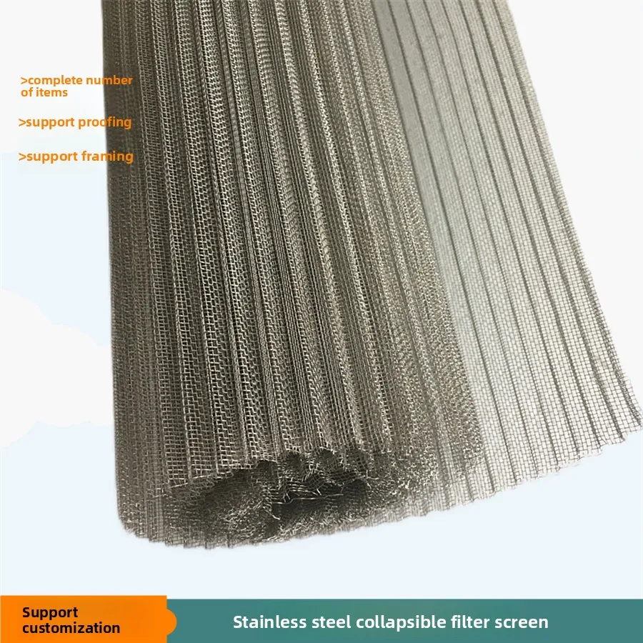 Stainless Steel Foldable Filter Mesh Wave Corrugated Air Vent Dust Filter Screen 
Stainless Steel Foldable Filter Mesh Wave Corrugated Air Vent Dust Filter Screen
