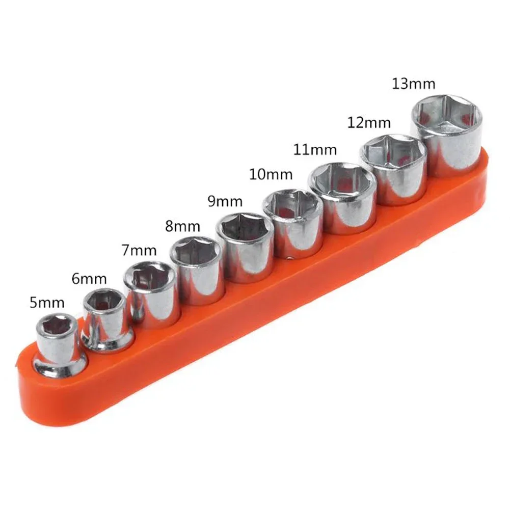 9pcs 1/4 inch Drive 5-13mm Hex Bit Metric Socket Wrench Head Set Sleeve Wrench Adapter Auto Repair Hand Tool Nut Removal Tools
9pcs 1/4 inch Drive 5-13mm Hex Bit Metric Socket Wrench Head Set Sleeve Wrench Adapter Auto Repair Hand Tool Nut Removal Tools