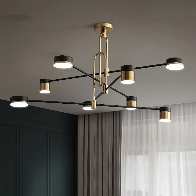 2023 Creative Multi-head Led Ceiling Chandelier Black Gold Metal Ceiling Lamp for Bedroom Living Room Study Simple Indoor Lights
2023 Creative Multi-head Led Ceiling Chandelier Black Gold Metal Ceiling Lamp for Bedroom Living Room Study Simple Indoor Lights