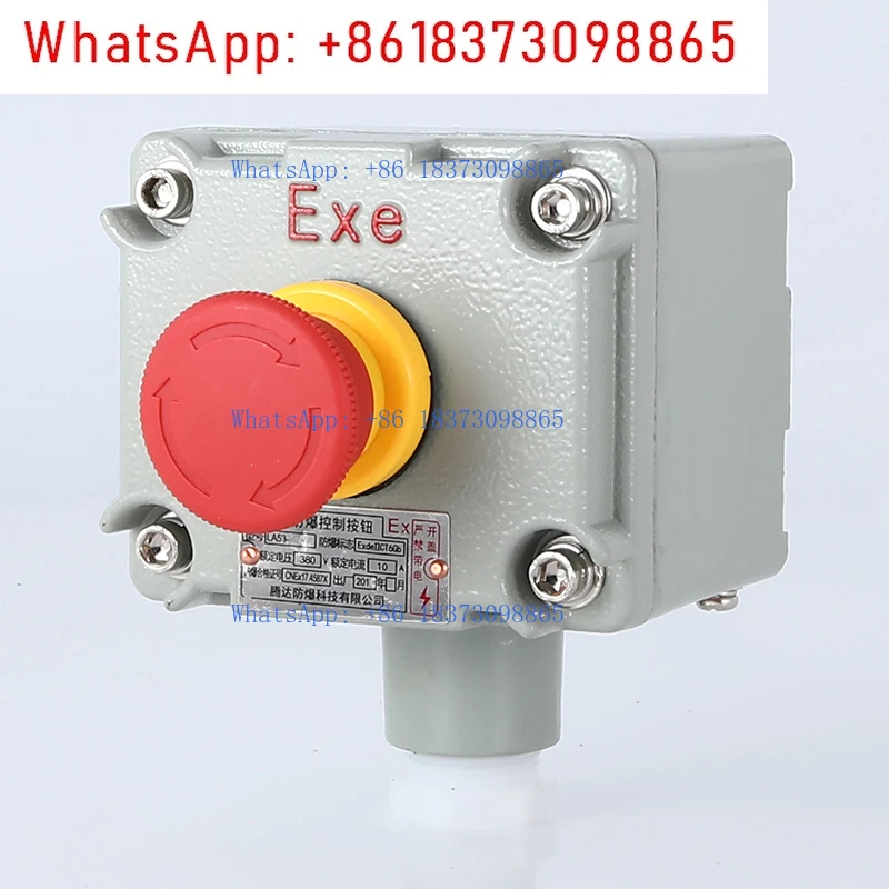 Взрывозащищенная кнопка аварийной остановки LA53-1, ручка переключателя, самосброс, самоблокирующаяся кнопка, пульт дистанционного управления, остановка
Взрывозащищенная кнопка аварийной остановки LA53-1, ручка переключателя, самосброс, самоблокирующаяся кнопка, пульт дистанционного управления, остановка