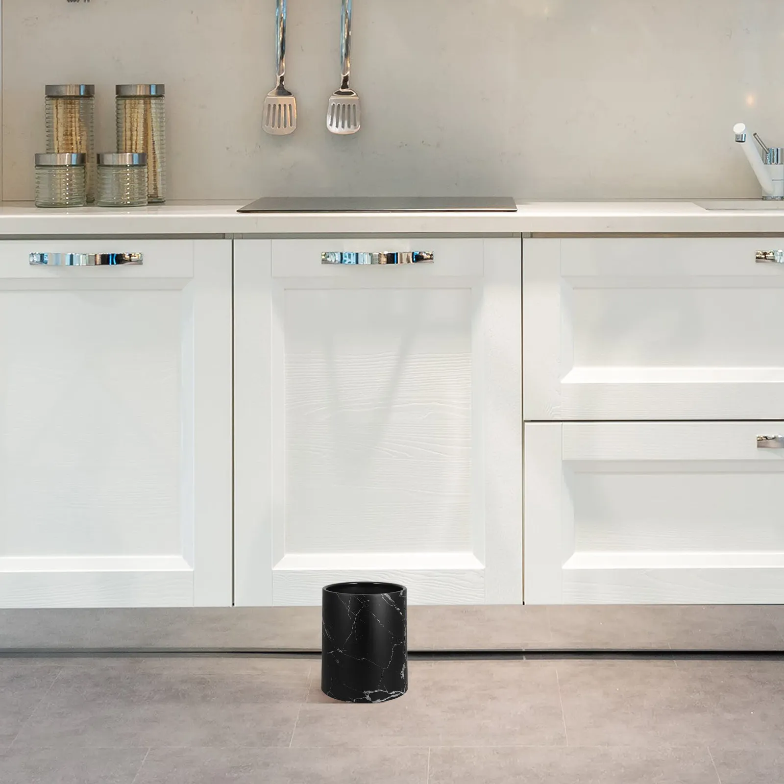 Marble Effect Trash Can Plastic Waste Paper Basket Stylish Round Garbage Container for Home Office Dorm Bathroom Kitchen Living
Marble Effect Trash Can Plastic Waste Paper Basket Stylish Round Garbage Container for Home Office Dorm Bathroom Kitchen Living