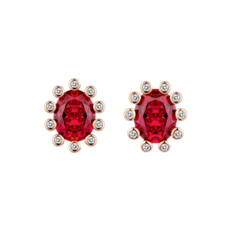 BELLUX 925 Silver Synthetic Zircon Earrings Champagne Gold Full Diamond Red Pigeon Egg Ruby Turtle Earrings
BELLUX 925 Silver Synthetic Zircon Earrings Champagne Gold Full Diamond Red Pigeon Egg Ruby Turtle Earrings