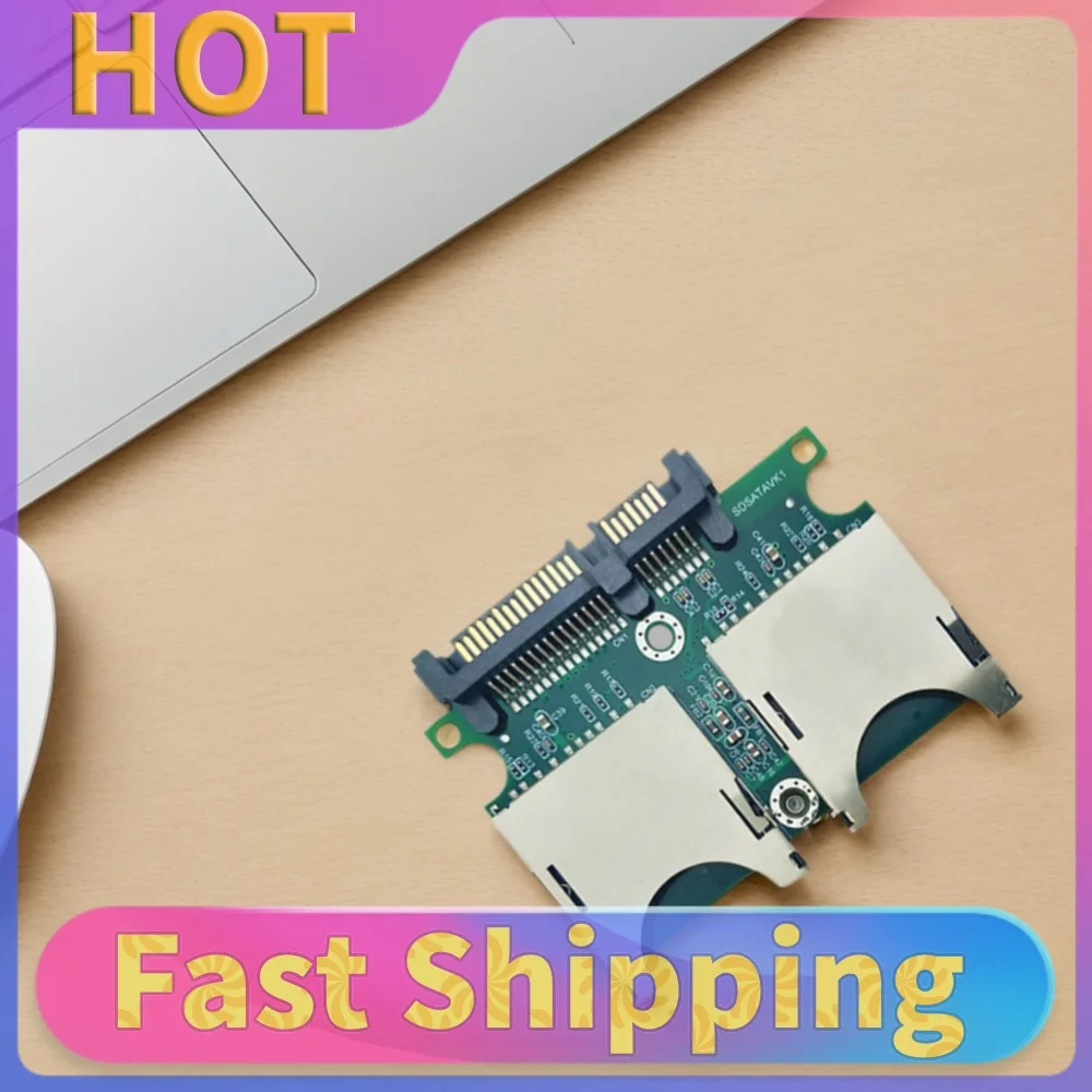 2Port Dual SD Memory Card To SATA SDD Card Adapter Converter Convertor Adapter Card with Enclosure Case
2Port Dual SD Memory Card To SATA SDD Card Adapter Converter Convertor Adapter Card with Enclosure Case