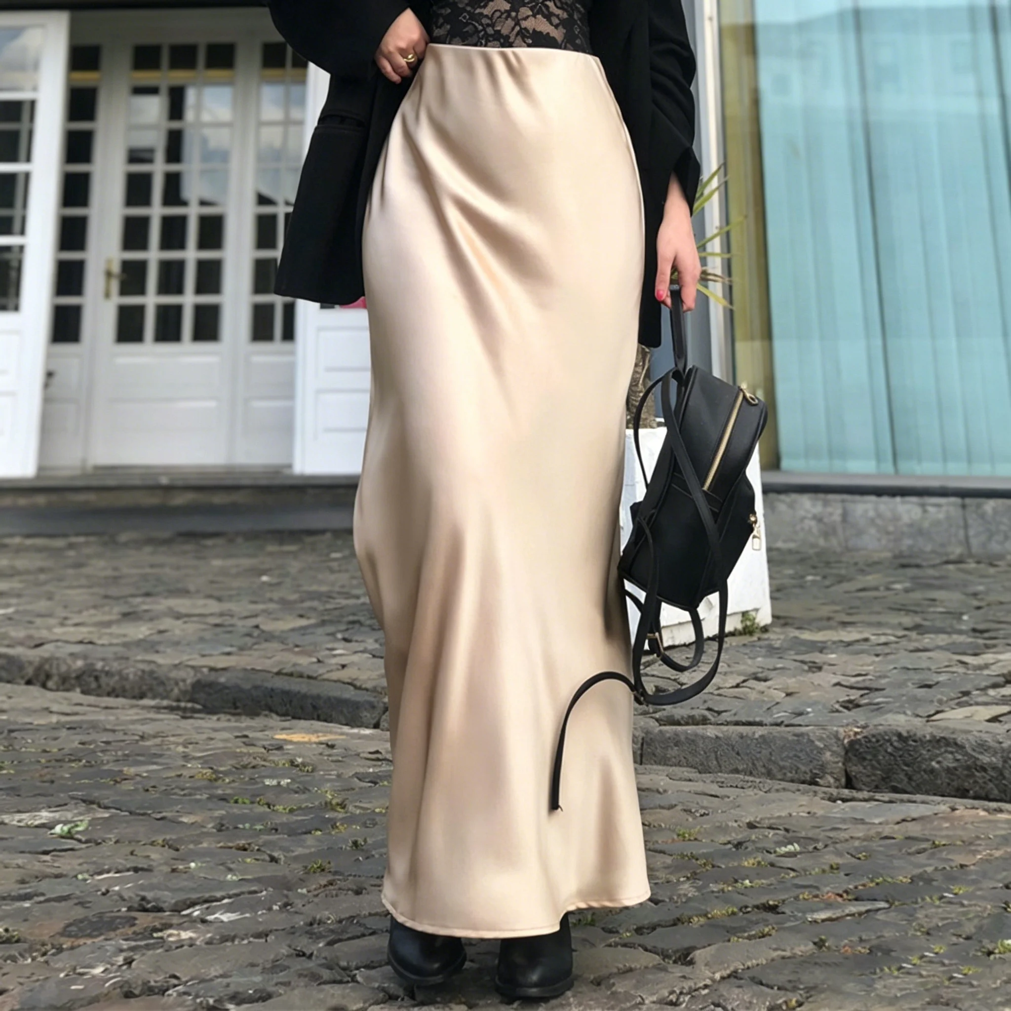 Women's Silk Half Skirt Mulberry Silk Solid Color High Waist Fishtail Skirt Light Luxury Temperament Fashionable 2026 Summer
Women's Silk Half Skirt Mulberry Silk Solid Color High Waist Fishtail Skirt Light Luxury Temperament Fashionable 2026 Summer