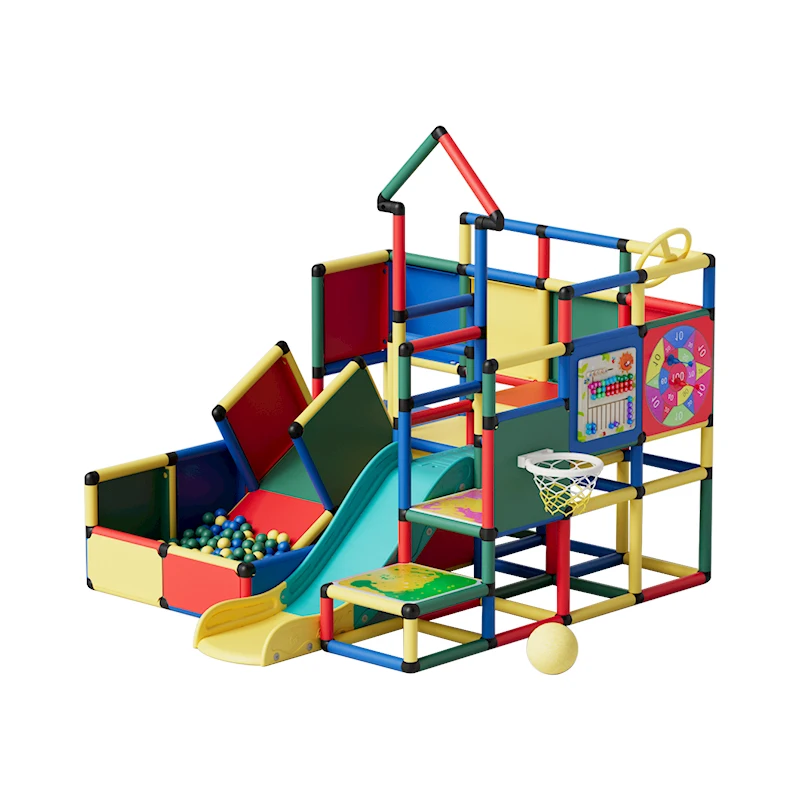 Indoor DIY Playhouse with Child Climbing Frame Pipe Slide Baby Swing for Kids School Living Room Playground Plastic PP Structure
Indoor DIY Playhouse with Child Climbing Frame Pipe Slide Baby Swing for Kids School Living Room Playground Plastic PP Structure