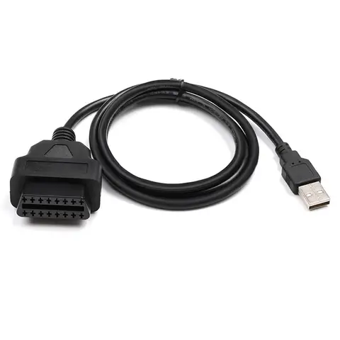 16Pin OBD2 USB Bağlantı Noktasına Şarj Adaptörü Kablosu Konektörü Teşhis Aracı