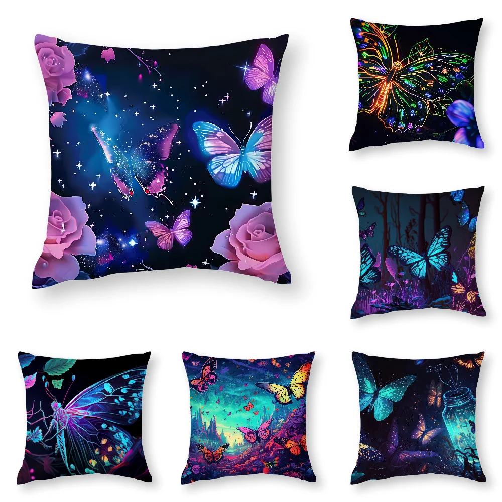 Neon Butterfly Pattern Pillow Case 3D Print Polyester Fiber 40*40 cm Home Sofa Throw Pillow Cover Decoration Festival Gift
Neon Butterfly Pattern Pillow Case 3D Print Polyester Fiber 40*40 cm Home Sofa Throw Pillow Cover Decoration Festival Gift