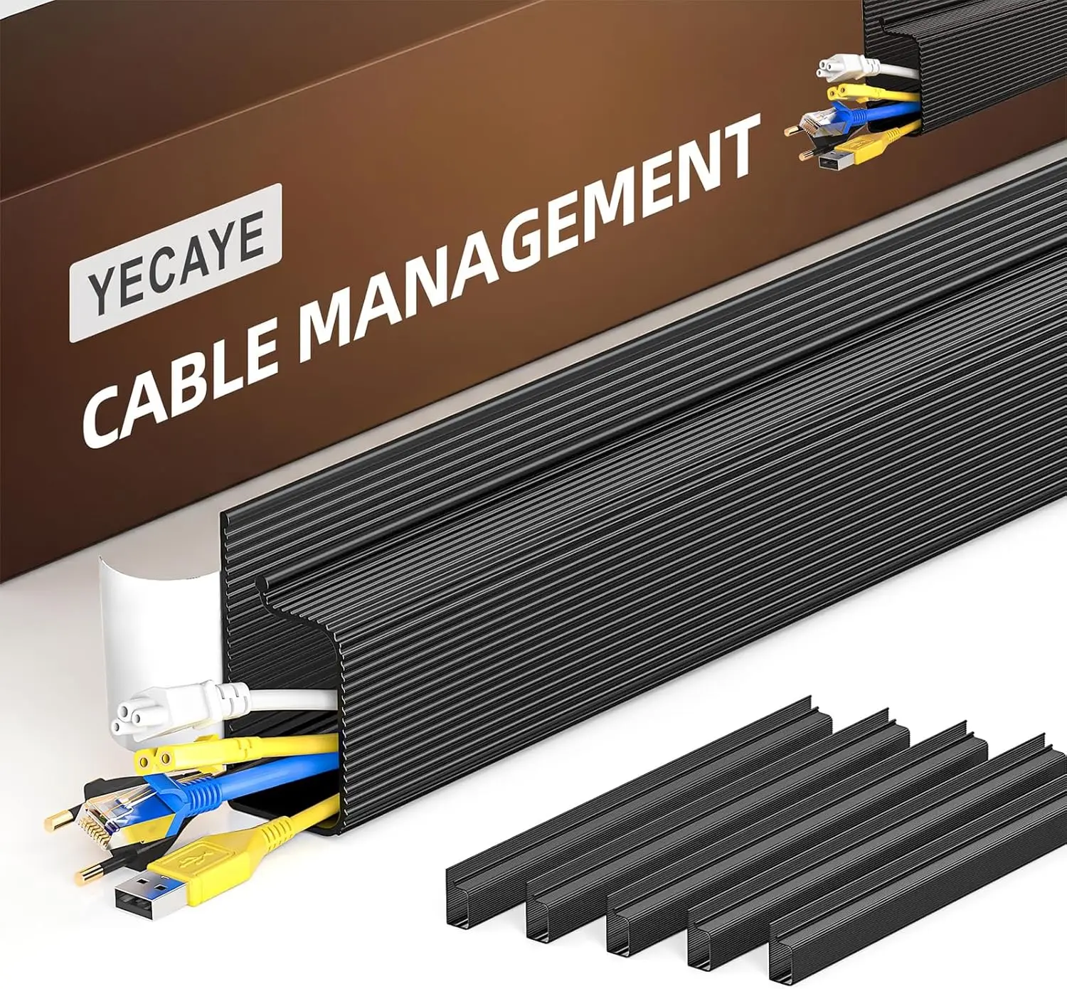 6 Pack Cable Management, Cord Organizer, Cable Organizer, Adhesive Mount Cord Organizer for Desk, No-Drill Desk Wire Management for Home Office, Baby proofing, Black
6 Pack Cable Management, Cord Organizer, Cable Organizer, Adhesive Mount Cord Organizer for Desk, No-Drill Desk Wire Management for Home Office, Baby proofing, Black