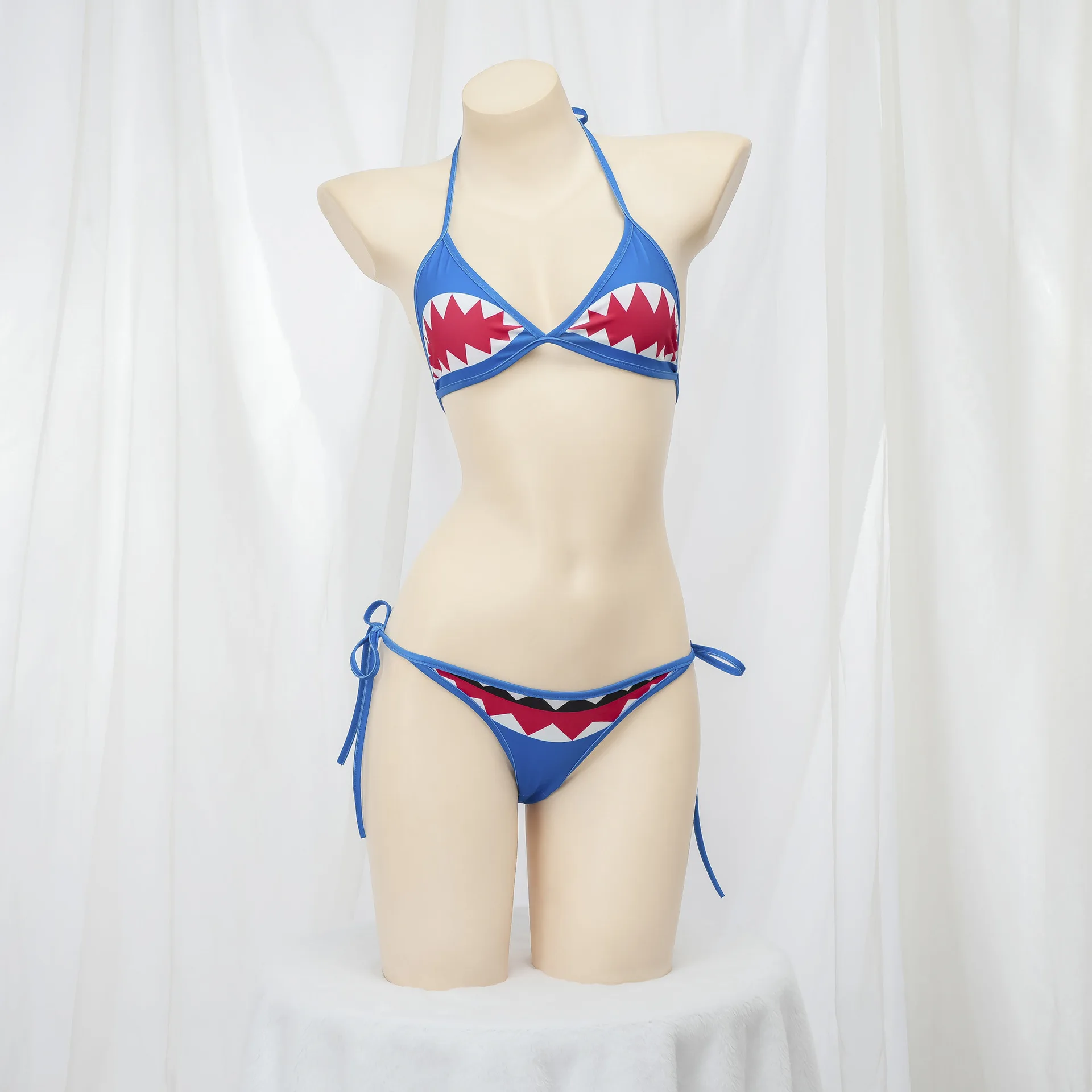 Beach Swimwear Sexy BikiniWomen Shark Print PU Swimsuit Split Bathing Suit Low Waist Leather Bikinis Sets
Beach Swimwear Sexy BikiniWomen Shark Print PU Swimsuit Split Bathing Suit Low Waist Leather Bikinis Sets