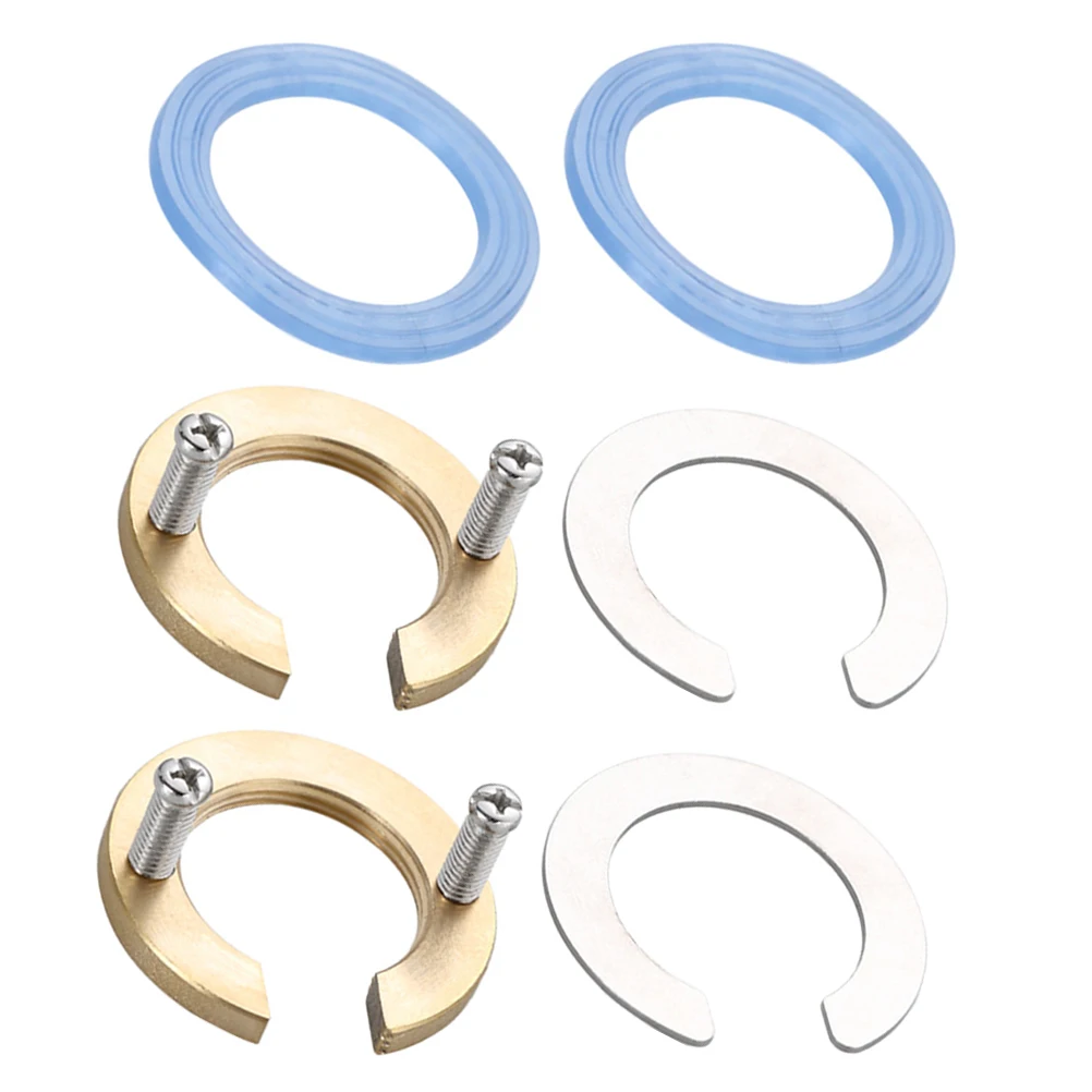2 Sets Faucet Locknut AntiLoose Circlip Washer Fitting Kit Golden Faucet Mounting Tap FasteningBracket
2 Sets Faucet Locknut AntiLoose Circlip Washer Fitting Kit Golden Faucet Mounting Tap FasteningBracket